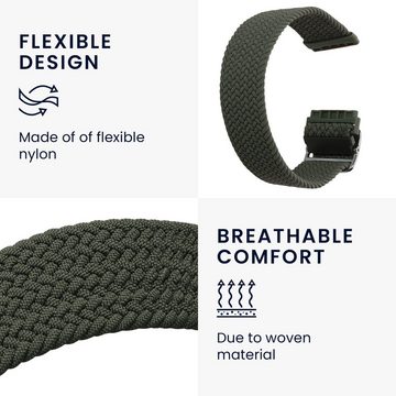 kwmobile Uhrenarmband Armband für Fitbit Versa 4 / Sense 2 / Versa 3 / Sense, Nylon Fitnesstracker Sportarmband Band - Innenmaße von 14 - 22 cm