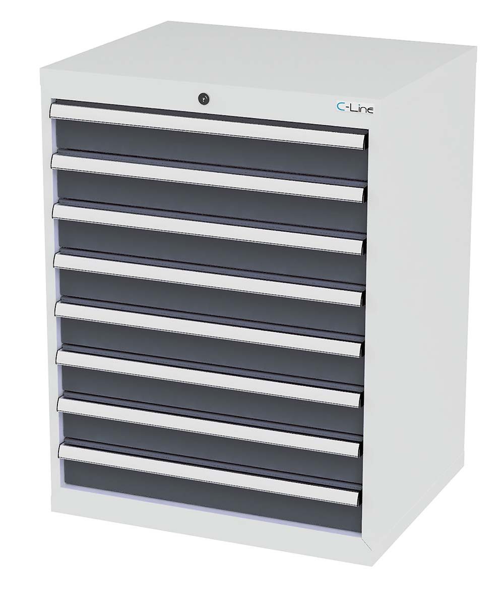 Simplaflex Werkzeugschrank Simplaflex Schubladenschrank, 8 Schubladen, BxTxH 700x575x920 mm