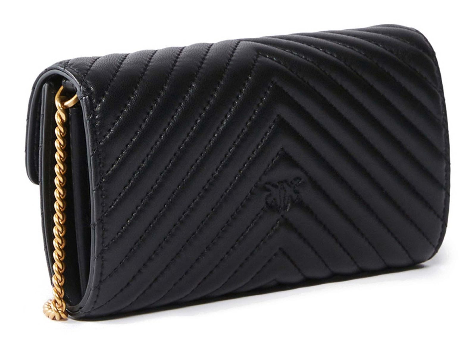 PINKO Umhängetasche Mini Icon Wallet C Nappa Chevron, aus echtem Schafslede günstig online kaufen