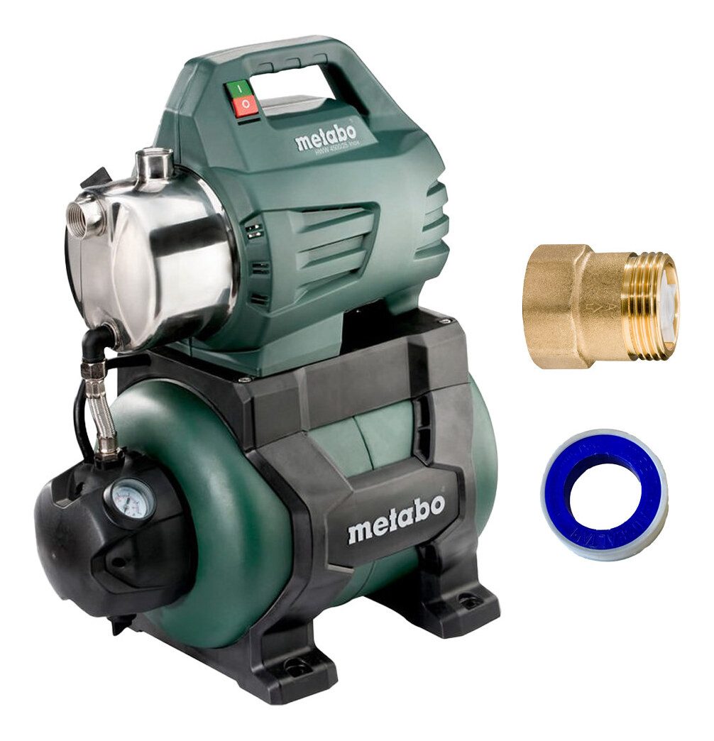 metabo Hauswasserwerk HWW 4500/25 Inox, Bewässern, Fördern & Auspumpen Klarwasser