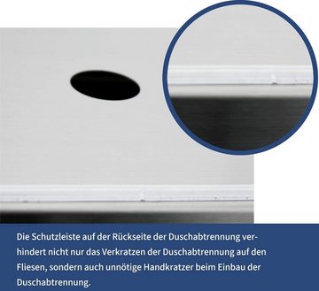 Elbe Duschsystem Duschpaneel, 3 Strahlart(en), Komplett-Set, Rostfrei, Knickfrei, Multi-Funktionen, Thermostat-Steuerung, Leicht zu Reinigen