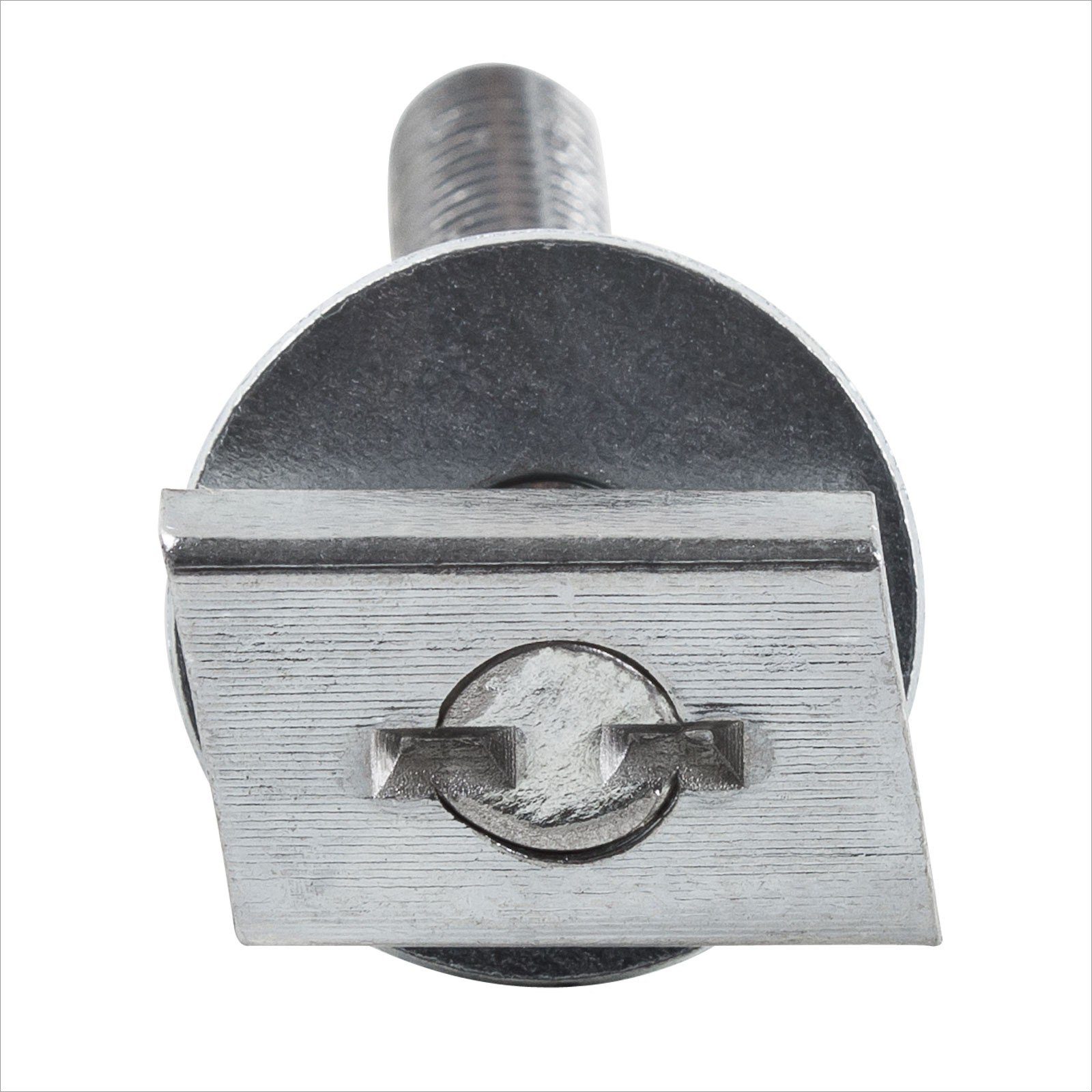 Symbionet Flachrundkopfschraube Hammerkopfschrauben M8x120 mm Hammerschrauben für Montageschiene27/18