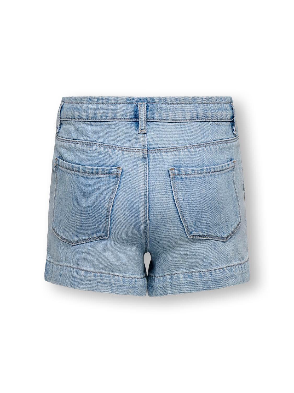 KIDS ONLY Jeansshorts KOGCOMET WIDE RHINESTONE SHORTS DNM (1-tlg)