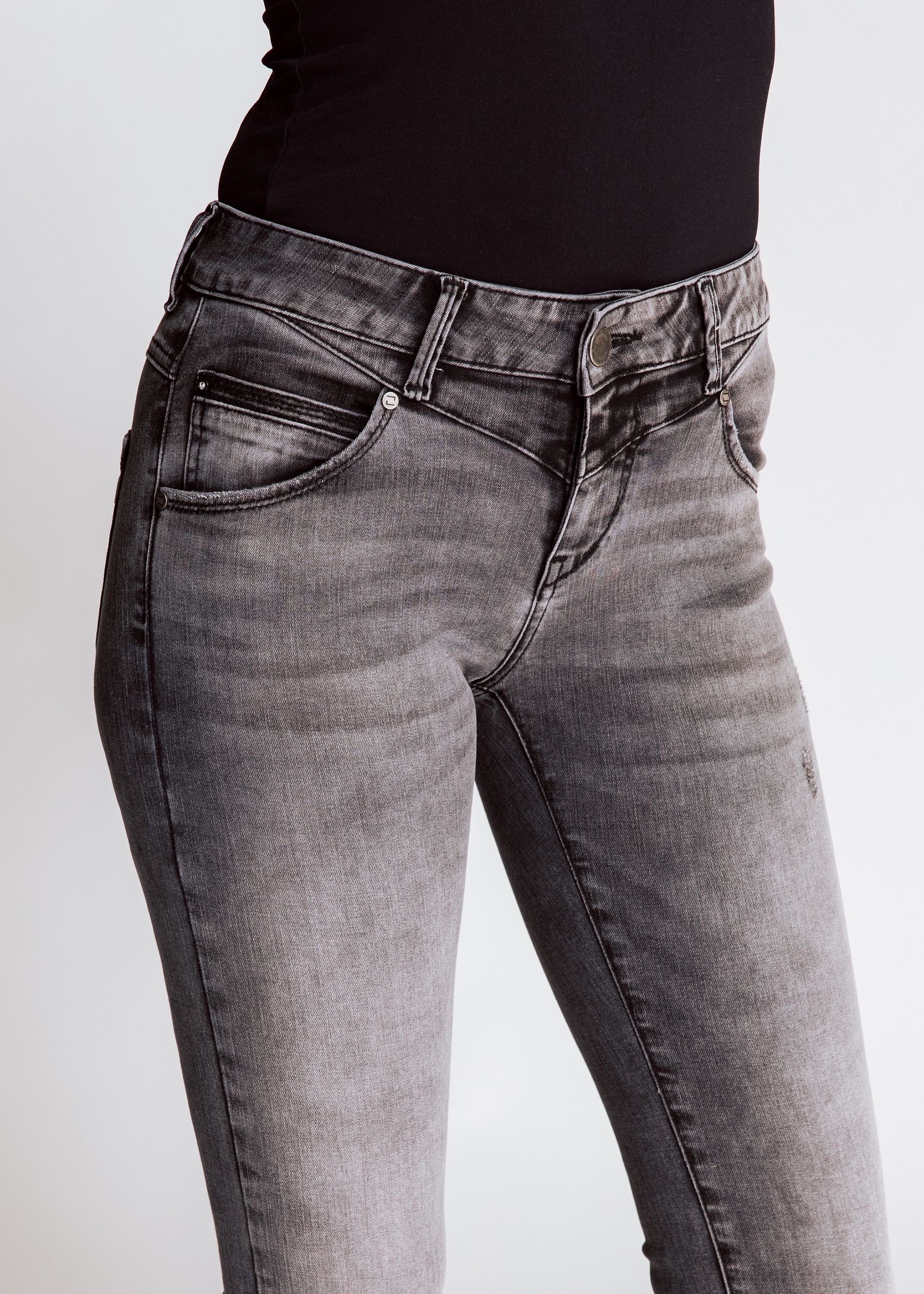 Zhrill Skinny-fit-Jeans Skinny Jeans Black Tragekomfort angenehmer DONDI