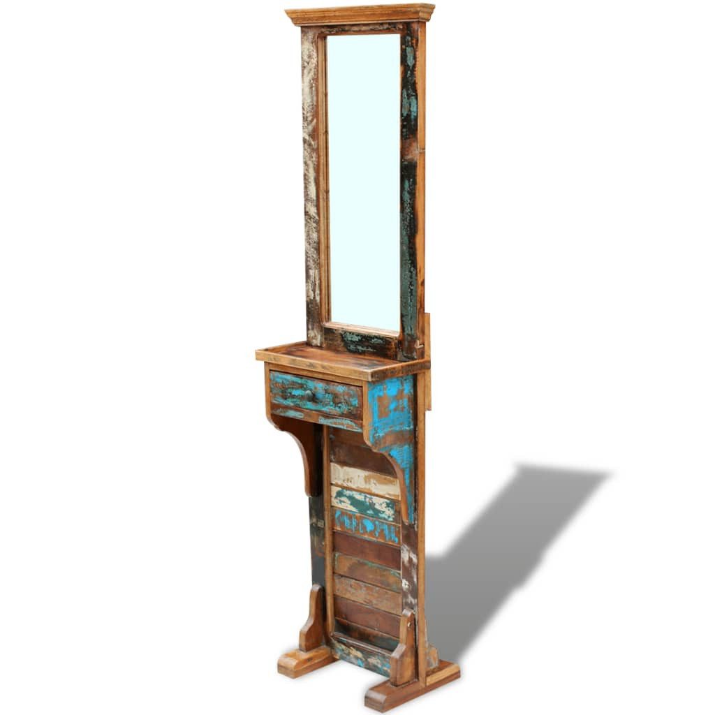 vidaXL Standspiegel Standspiegel Ankleidespiegel Spiegel Garderobenspiegel Altholz 47x23x1