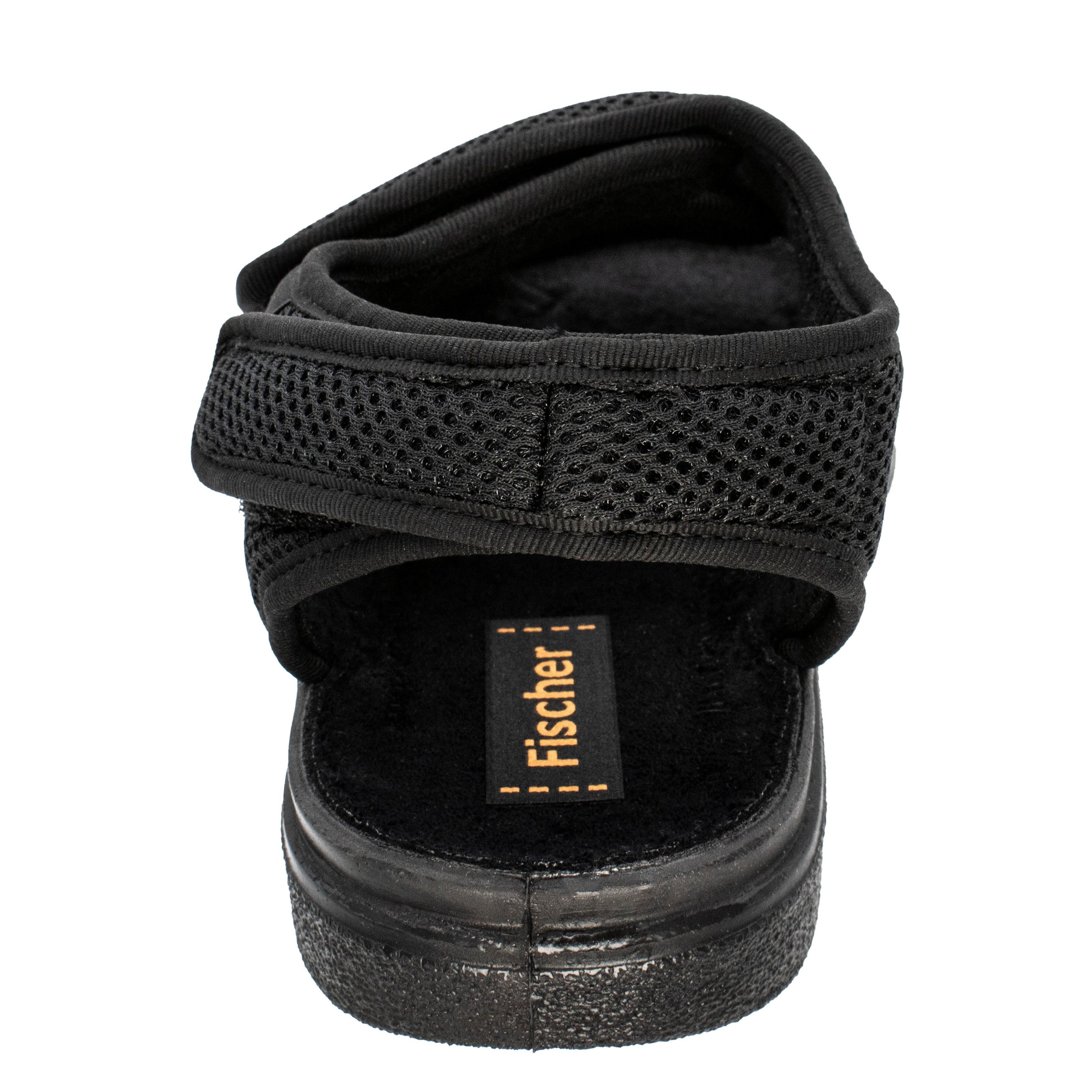 Fischer-Markenschuh Ortho Hausschuh 3 Klettverschlüsse, Weite K, Frotteefutter – Bild 5 von 5