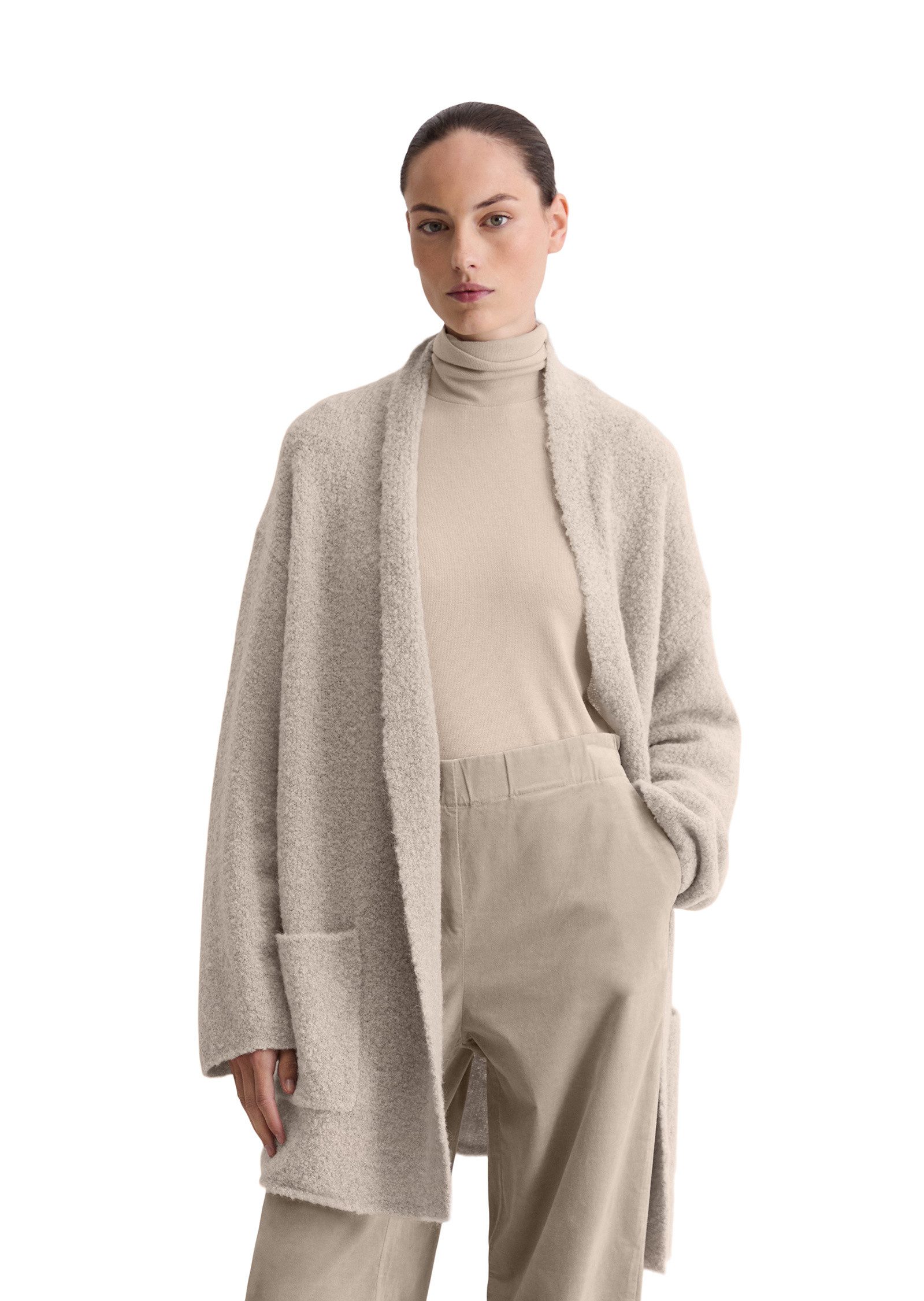 Marc O'Polo Cardigan aus Schurwolle-Alpakawolle-Mix günstig online kaufen