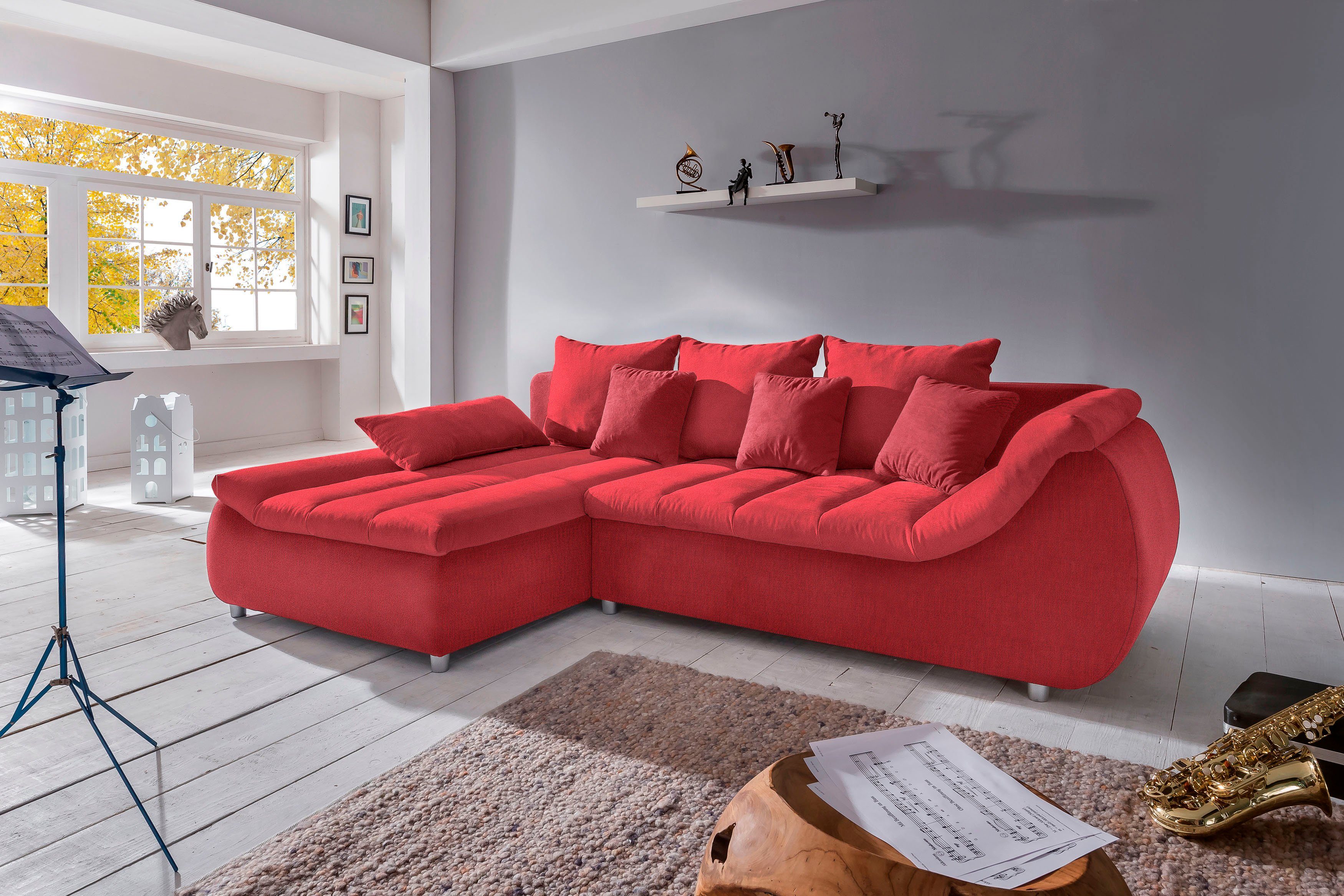 INOSIGN Ecksofa Imola, bequem, aktuelle Steppung günstig online kaufen