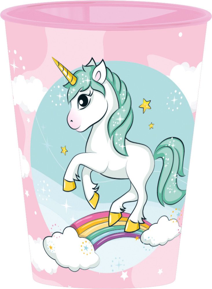 einhorn Trinkflasche Einhorn Range Becher, Kunststoff 260 ml, Einhorn Range Becher für magische Momente