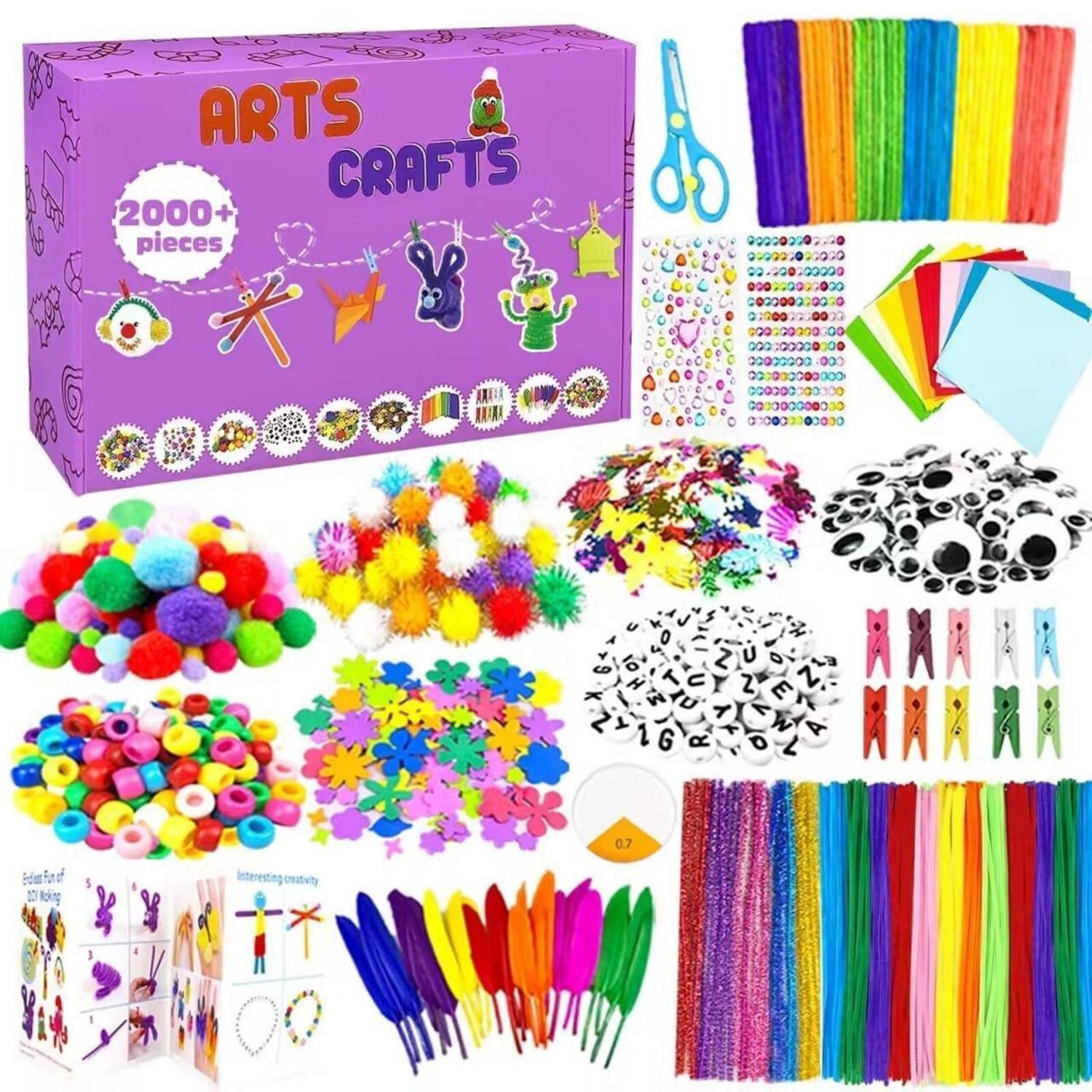 LuxusKollektion Kreativset Bastelset Kinder 2000 Teile Lila