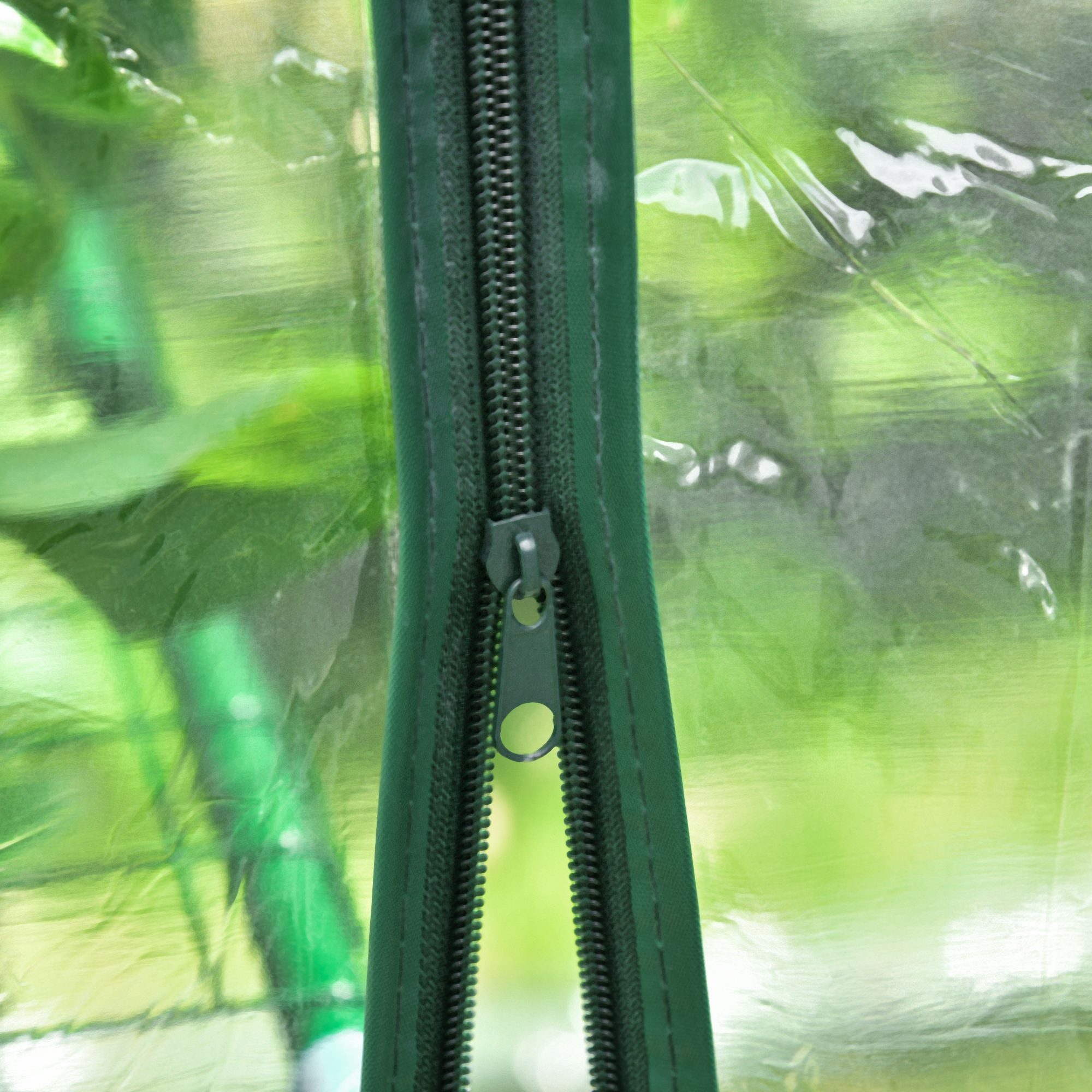 MC Star Gewächshaus Transparentes PVC-Gartengewächshaus für den Außenbereich, Balkongewächshaus mit Regalen für Gemüsepflanzen, 1,43 x 1,43 x 1,95 m
