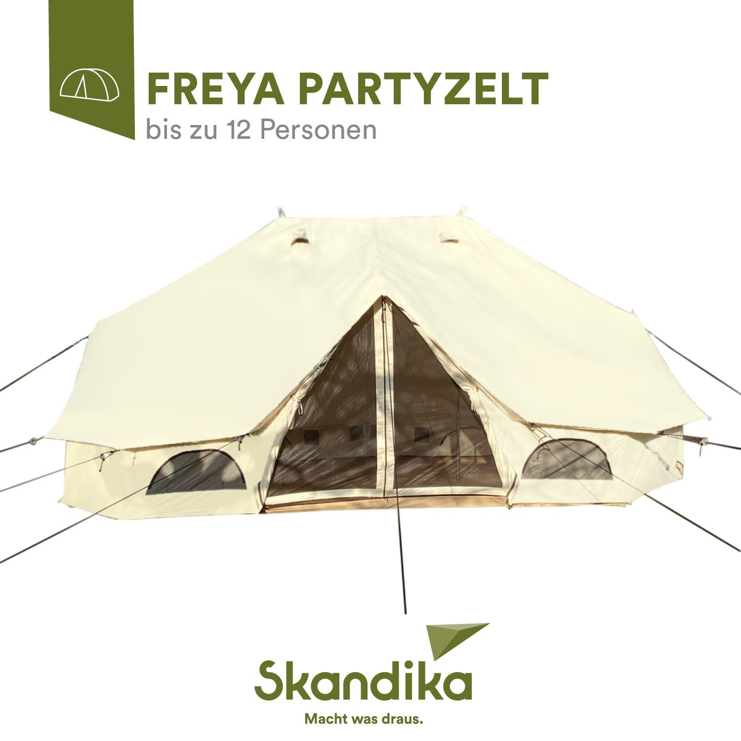 Skandika Tipi-Zelt Freya Gruppenzelt aus Baumwolle, günstig online kaufen