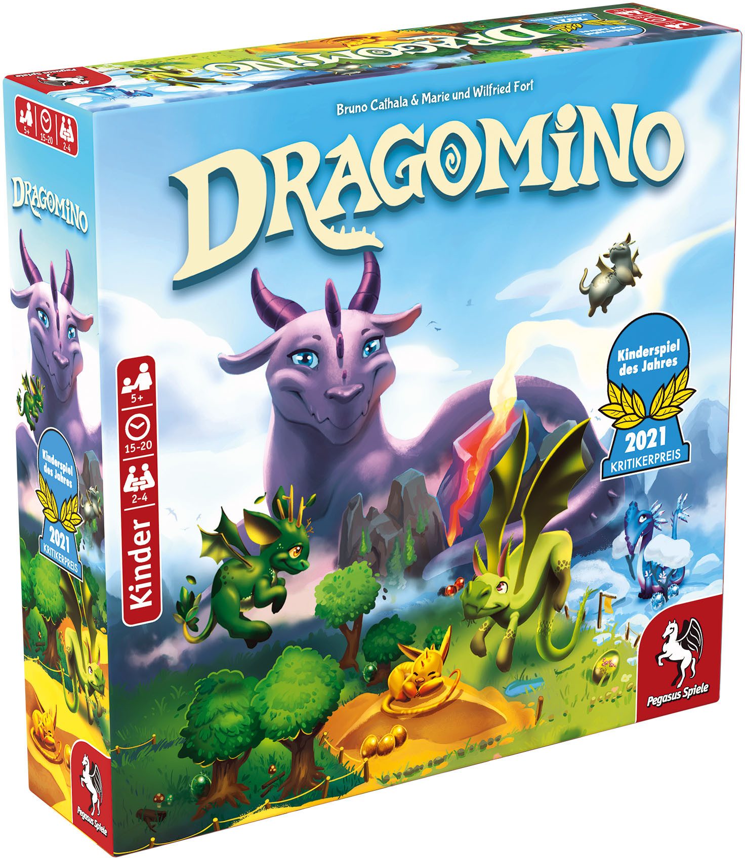 Pegasus Spiele Spiel Dragomino, Kinderspiel, Made in Europe