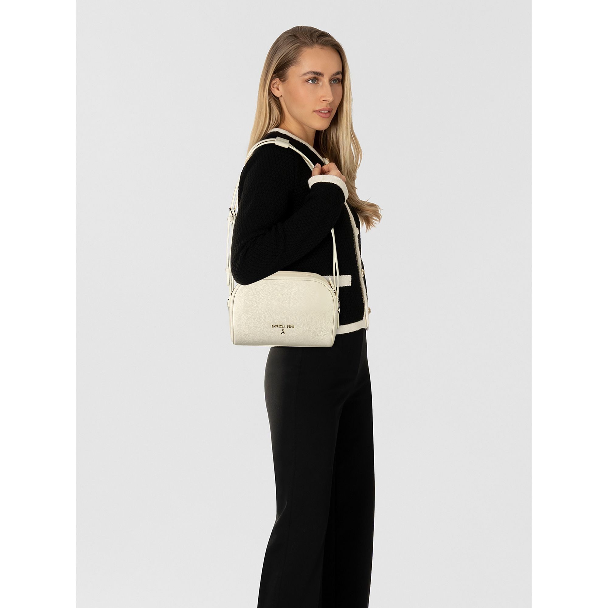 Patrizia Pepe Schultertasche, Leder