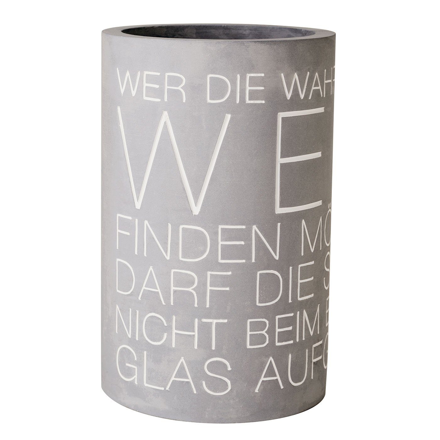 Räder Design Weinkühler Weinkühler Wahrheit im Wein, aus Beton