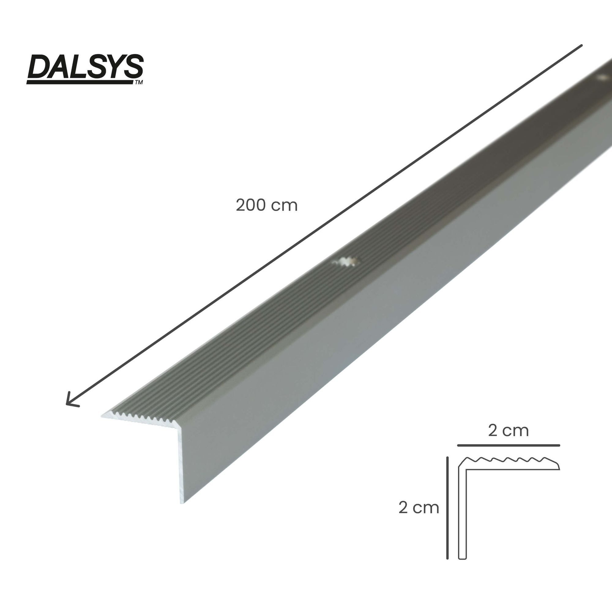 Dalsys Treppenkantenprofil (Aluminium, 1-St), Winkelprofil aus günstig online kaufen