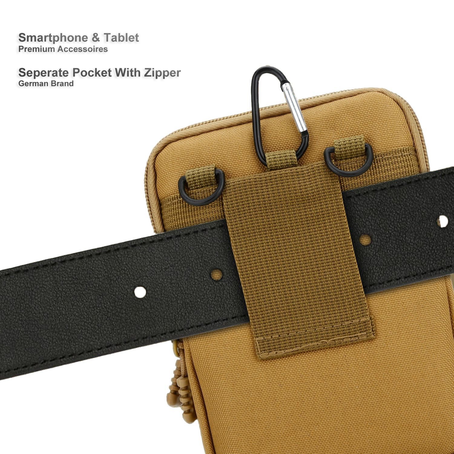 Cadorabo Handytasche für Xiaomi Mi A2 LITE / RedMi 6 PRO (1-tlg), Hülle mit Schultergurt Handyhalter Militär Gürteltasche Hüfttasche