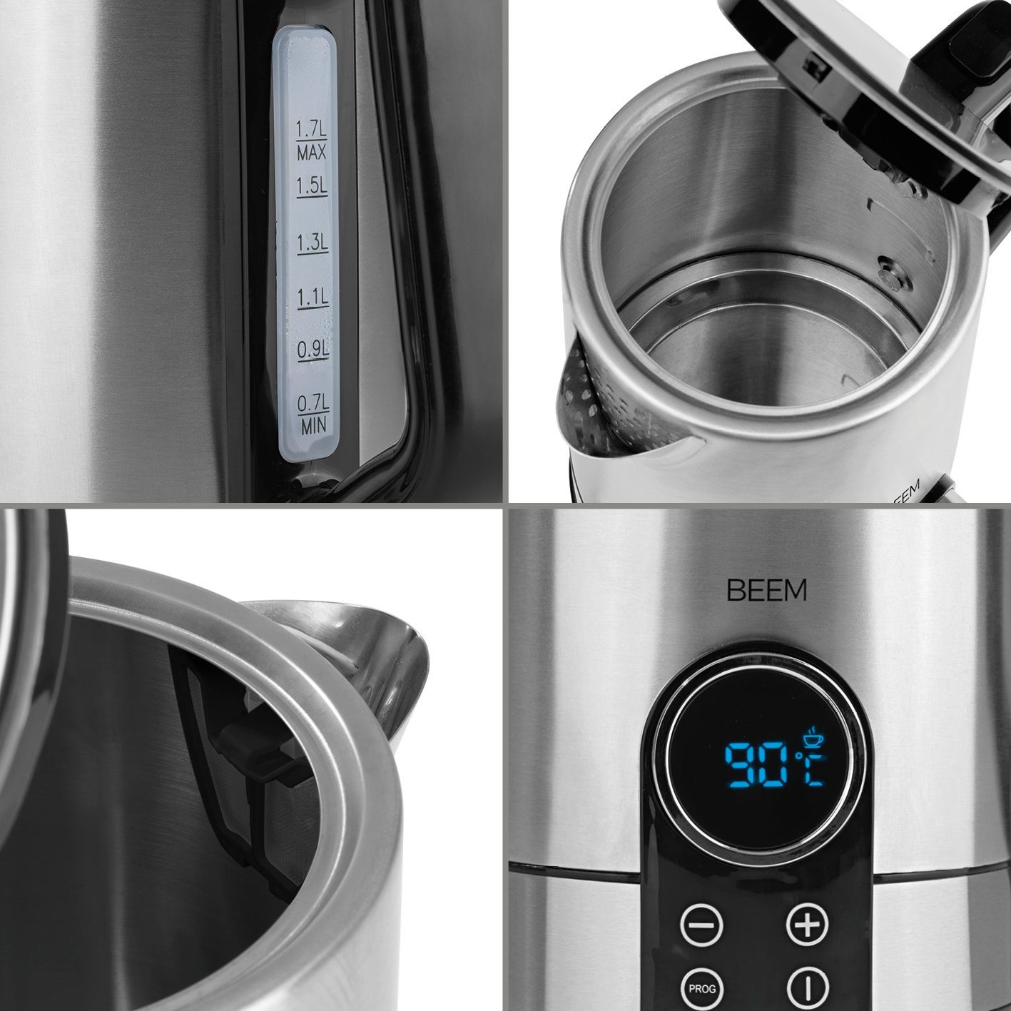 BEEM Filterkaffeemaschine SWITCH-SET Filterkaffeemaschine Wasserkocher 1,7L Tee-& Thermo