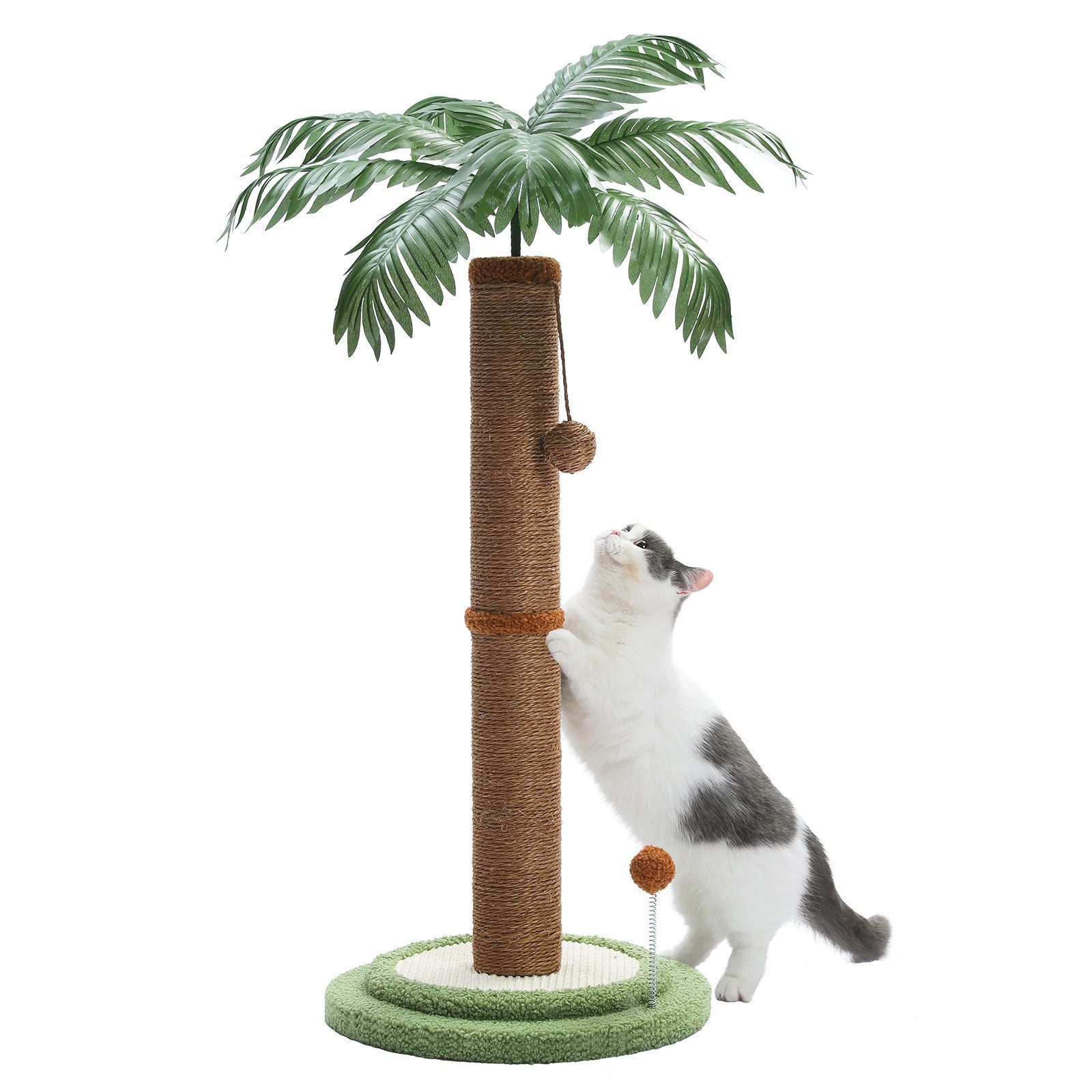 PETEPELA Kratzsäule Katzenkratzbaum 85 cm Kratzsäule Kratzbaumstamm für Wohnungskatzen