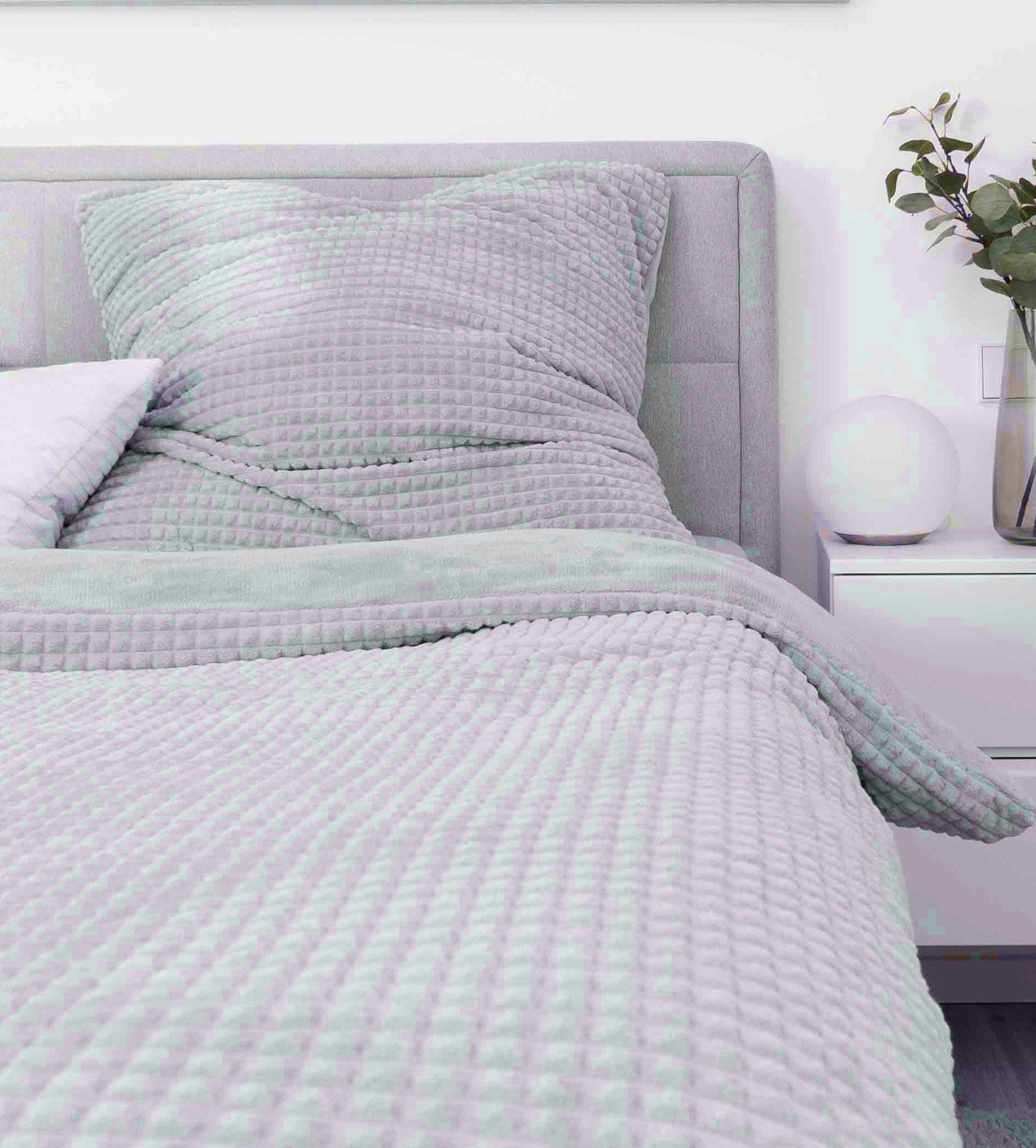 Leonado Vicenti Bettwäsche Teddyplüsch Diamant-Optik, Fleece, 2 teilig, bes günstig online kaufen