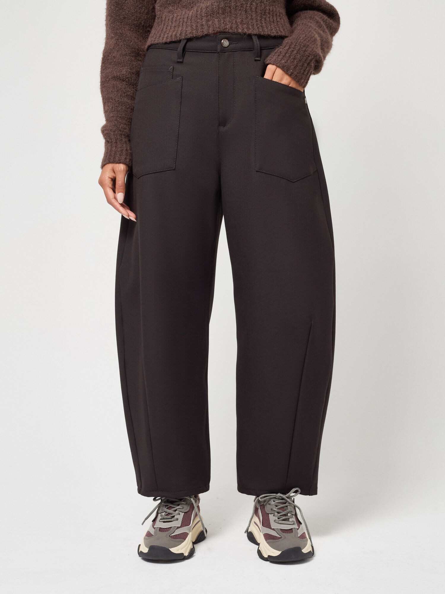 GANG Stoffhose 94ODINA mit konisch zulaufendem Bein