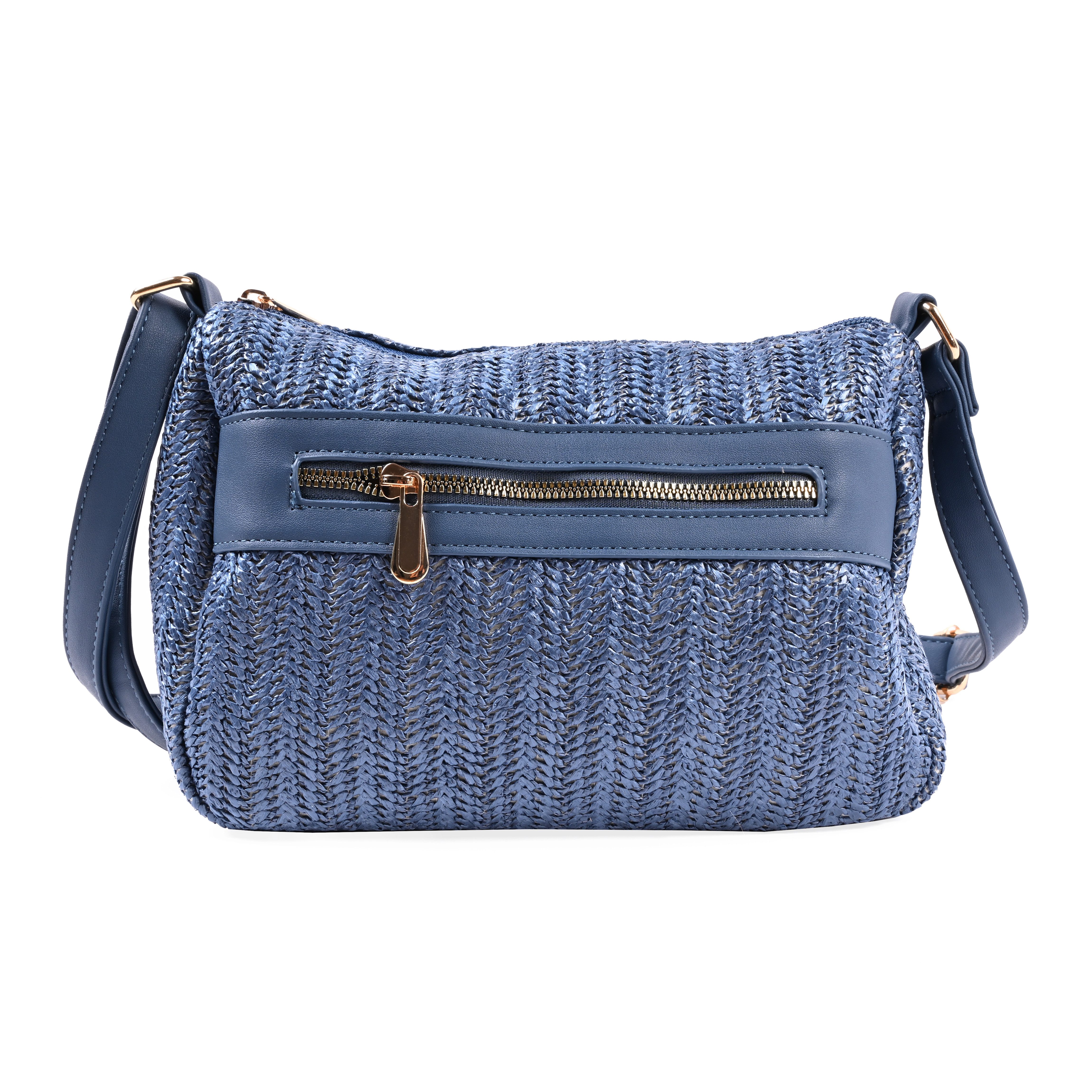 Goodman Design Schultertasche Modische Umhängetasche mit Flechtmuster, Kombiniert Funktionalität mit trendigem Design