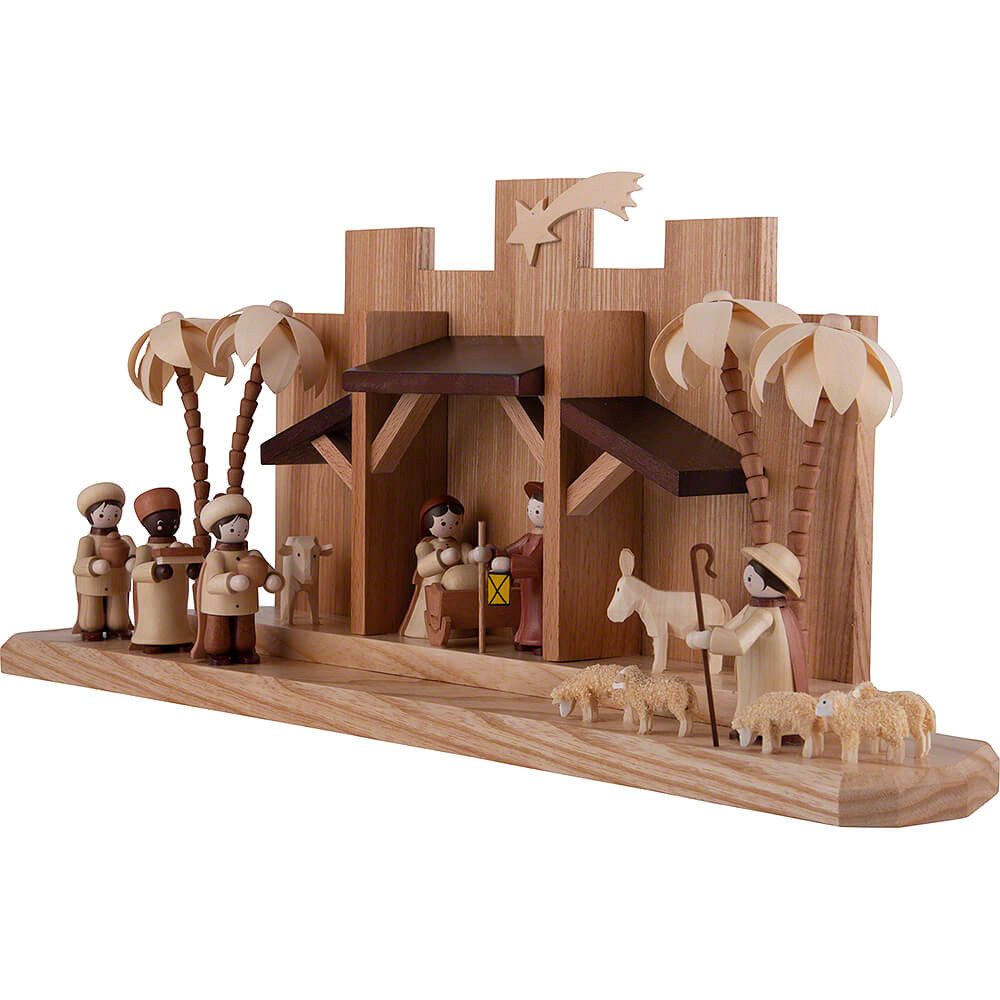 Volkskunstwerkstatt Romy Thiel Dekofigur Thiel-Figuren Krippe - natur (18cm) von Romy Thiel