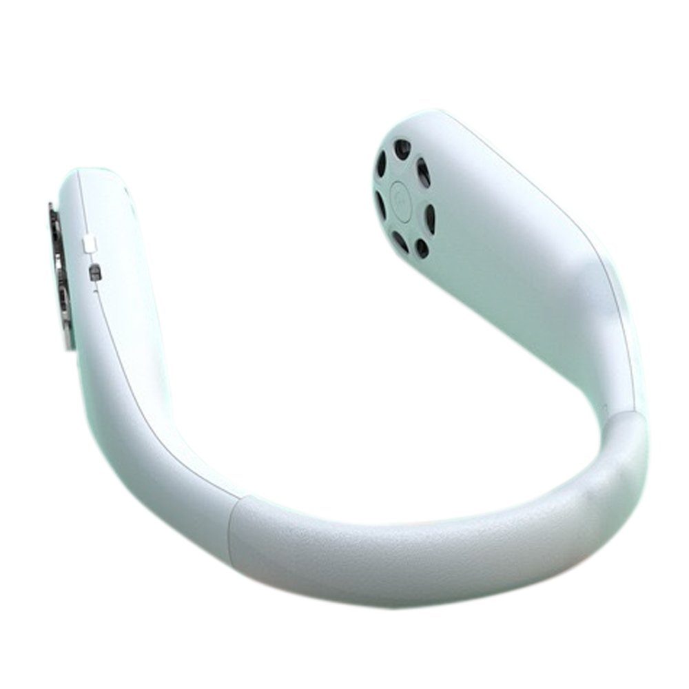 GelldG Umhängeventilator Tragbarer Mini Hals, Ventilator USB, Wiederaufladbarer zum Umhängen