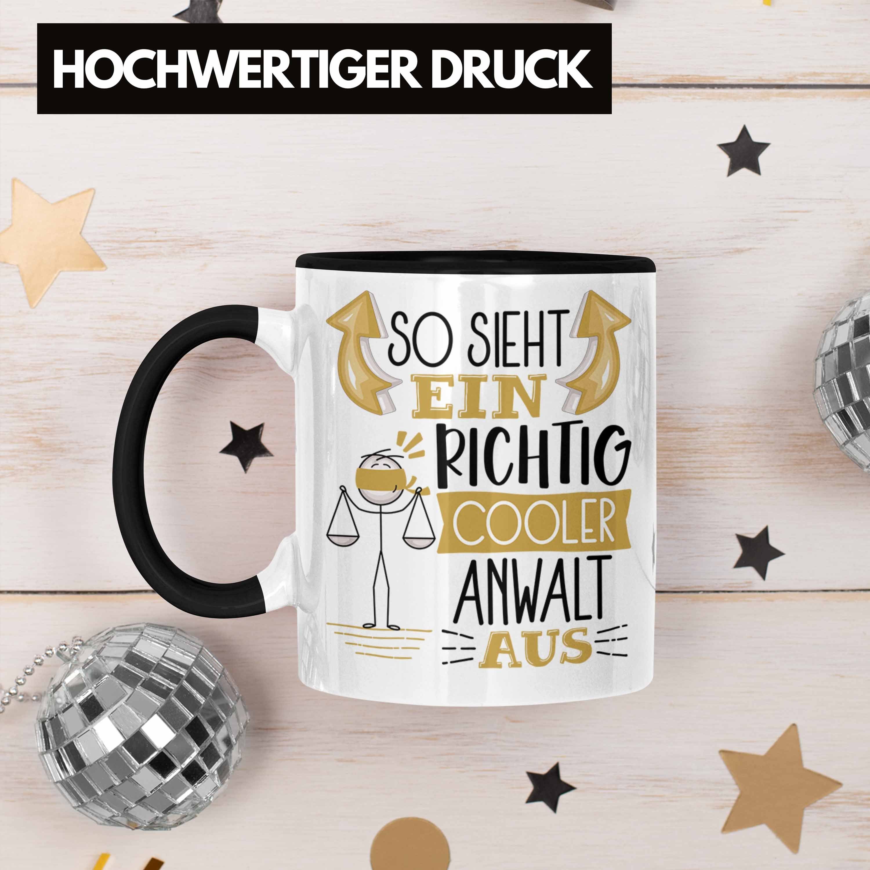 Trendation Cooler Ein So Anwalt Schwarz Tasse Aus RIchtig Tasse Geschenk Anwalt Geschenki Sieht