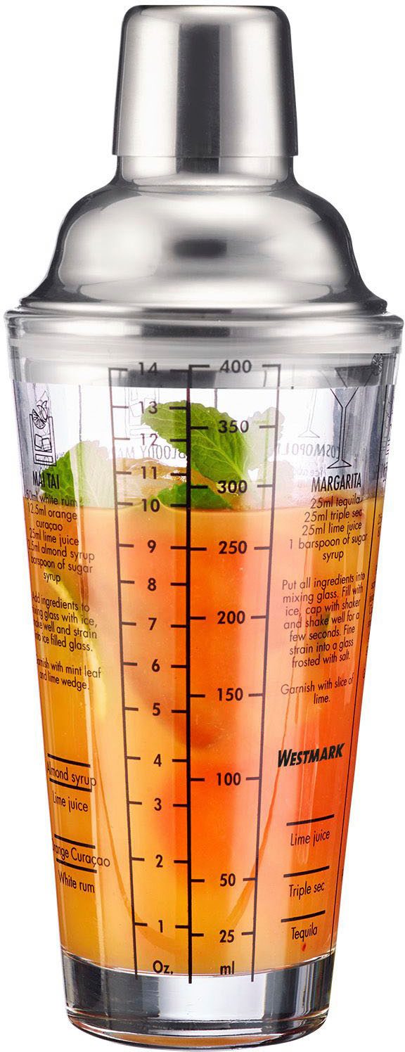 WESTMARK Cocktail Shaker Sam, Glas, 400 ml