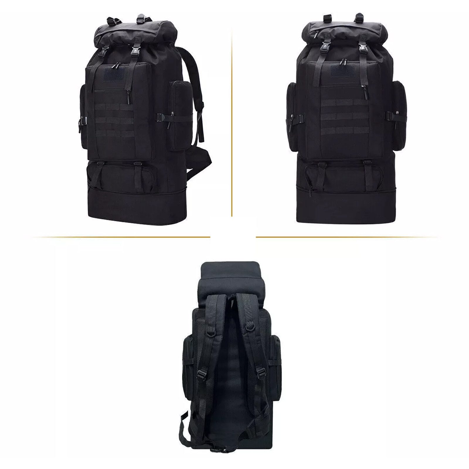 OKWISH Wanderrucksack 80L Campingrucksack Tagesrucksack Sportrucksack günstig online kaufen