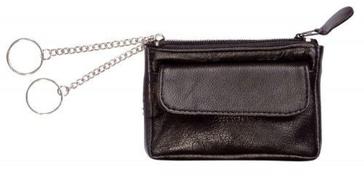 Alassio® Gürteltasche Schlüsseletui 11x7,5cm Leder schwarz günstig online kaufen