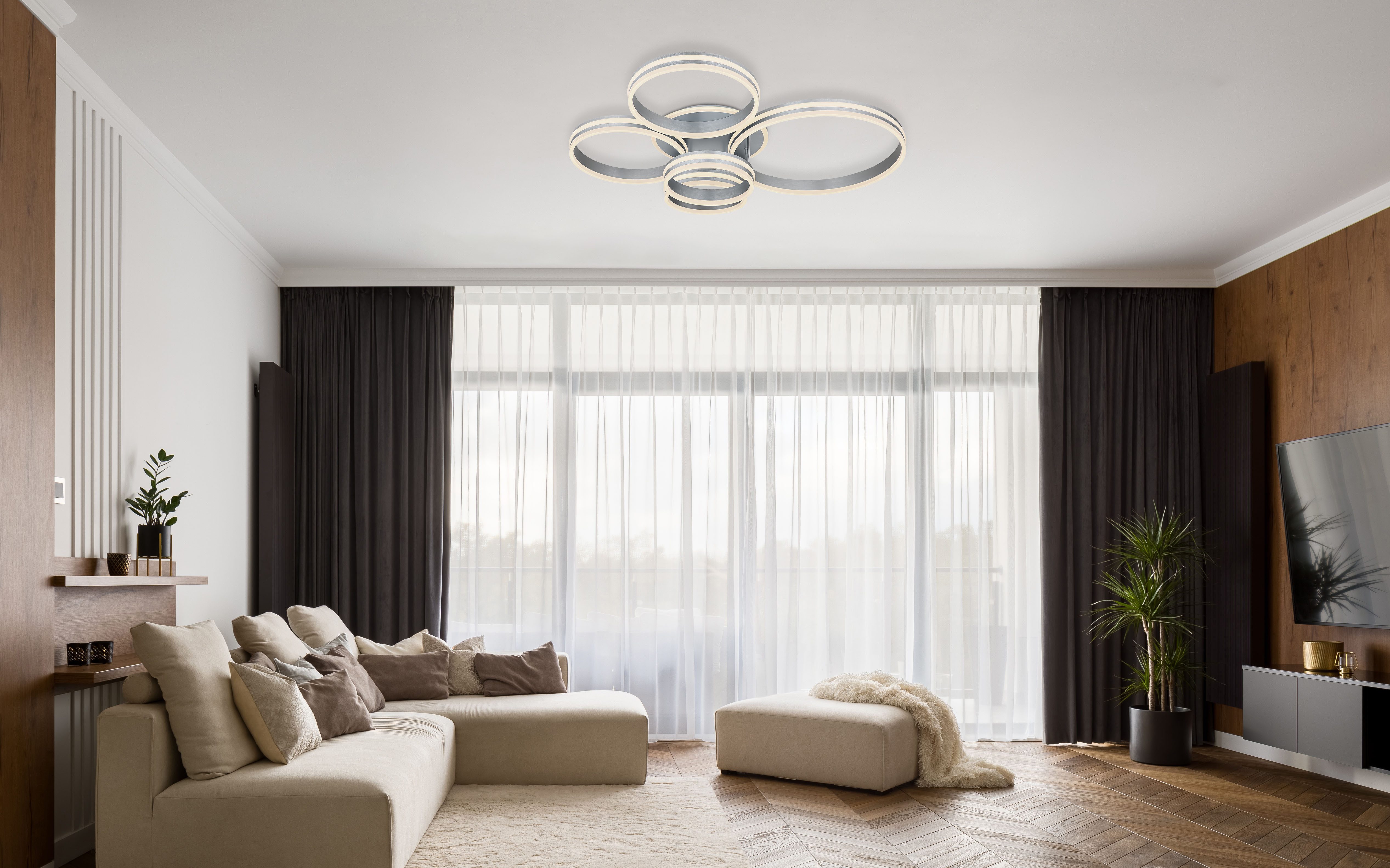 GLOBO LIGHTING LED Deckenleuchte RUBIO, Dimmfunktion, günstig online kaufen