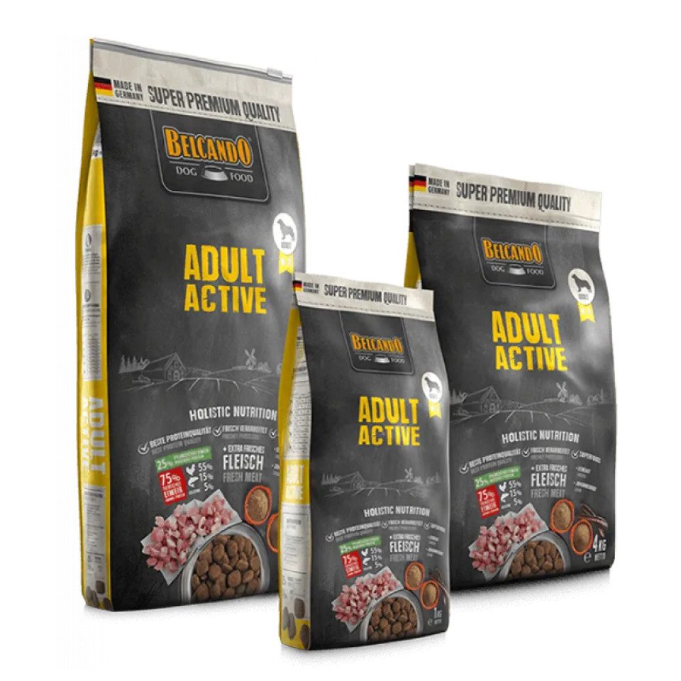 Belcando Adult Active - hochwertiges Trockenfutter für sehr aktive Hunde, Trockenfutter für: Hunde