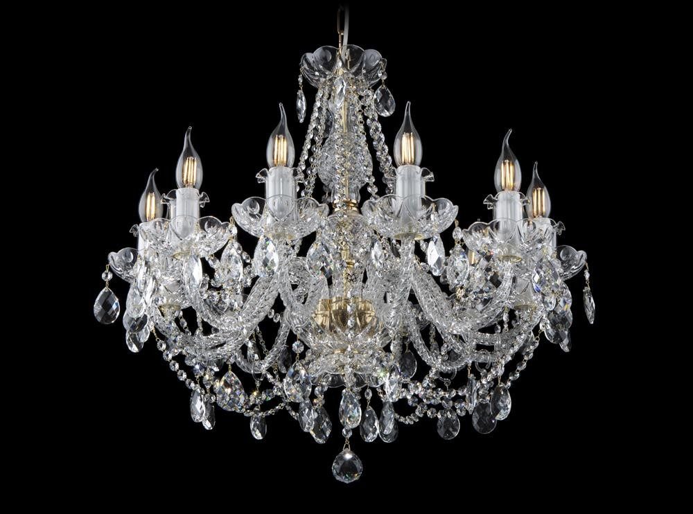 JVmoebel Kronleuchter Elegante Antik Stil Lampe in Warmweiß aus Metall, Warmweiß, Made in Europa