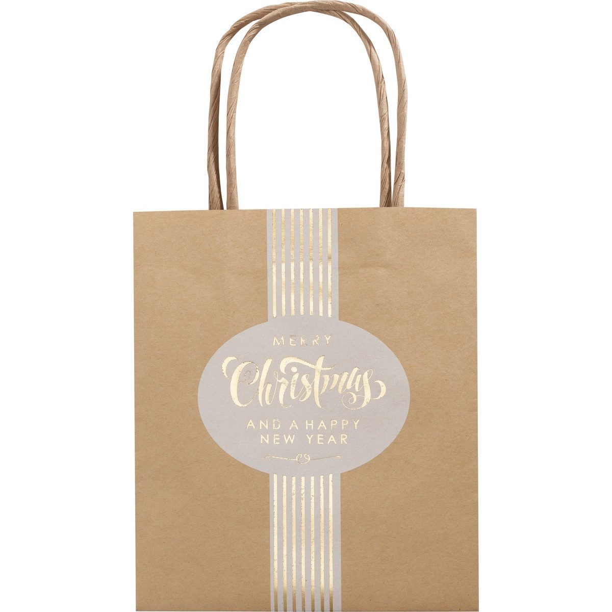 Folia Geschenkpapier folia Papiertüten Kraftpapier X-Mas S 115g/m² 12x15x5,5cm 12 Stück