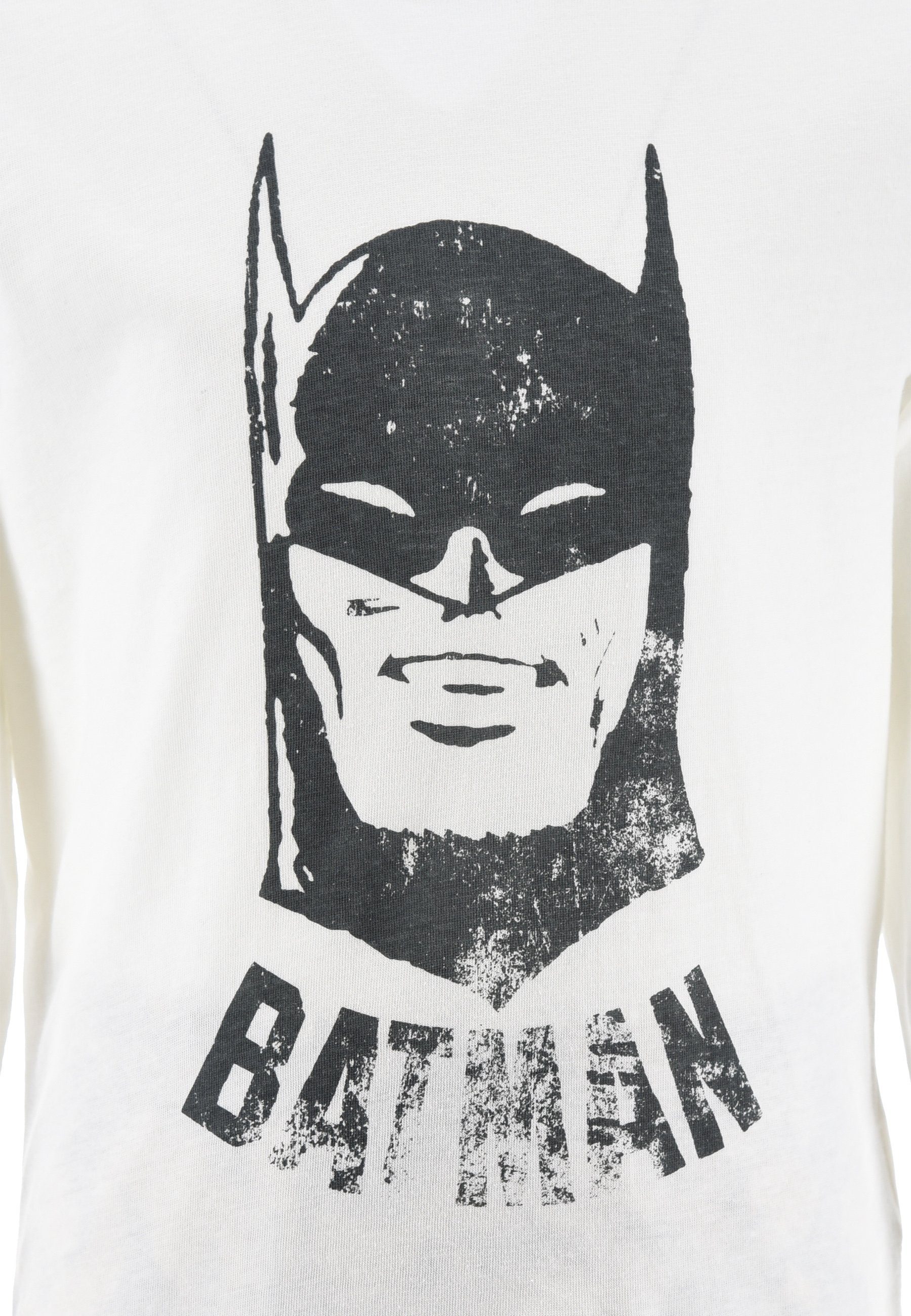 Pyjama Schlafanzug (2 Weiß tlg) langarm Batman Kinder Jungen Nachtwäsche