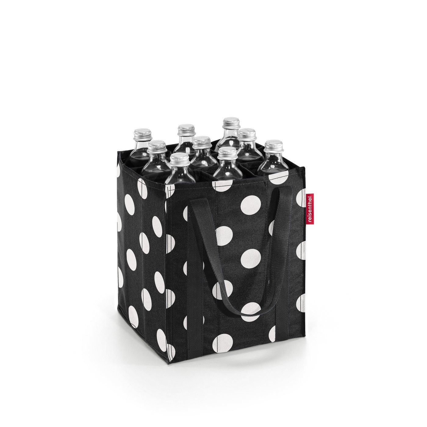 Flaschenträger Einkaufstasche Flaschenkorb dots white REISENTHEL® bottlebag Flaschenkorb Flaschentasche bottlebag,