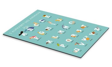 Posterlounge XXL-Wandbild Kidz Collection, Alphabet der Tiere – Französisch, Kindergarten Illustration