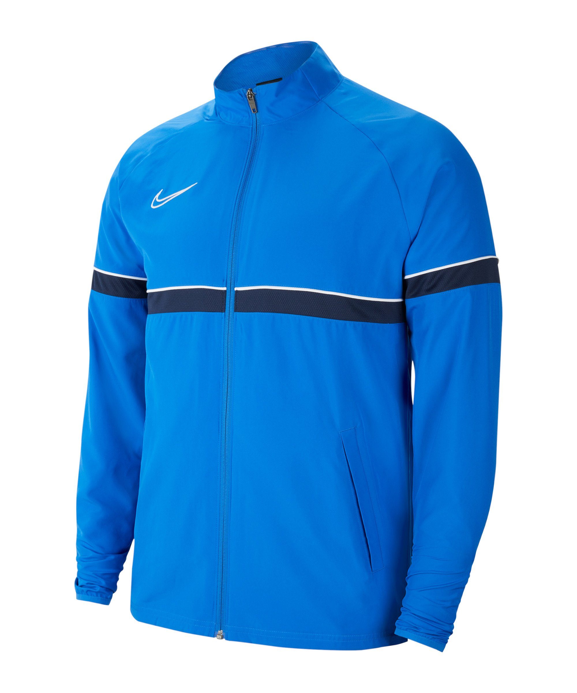 Nike Sweatjacke Academy 21 Woven Trainingsjacke blauweissblau