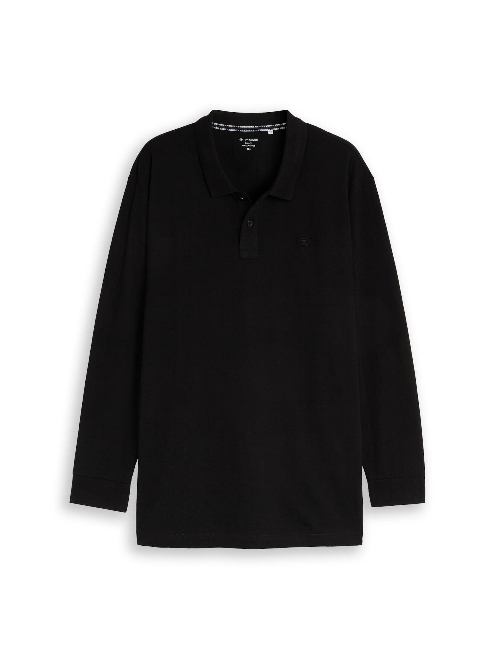 TOM TAILOR PLUS Langarm-Poloshirt Poloshirts (im Einserpack) Plus Size - Langarm Piqué Poloshirt