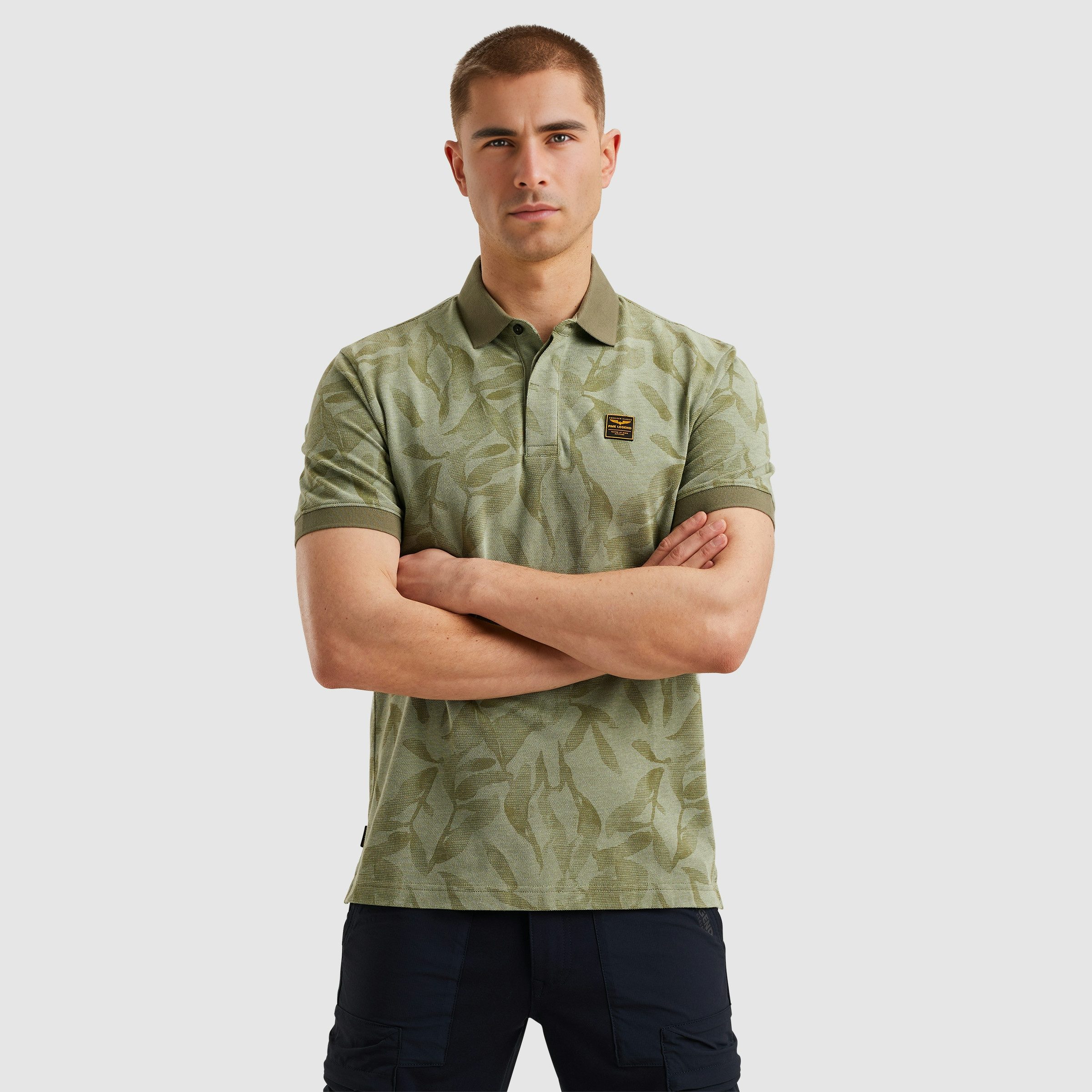 PME LEGEND Poloshirt Short sleeve polo two tone pique printed mit All-Over günstig online kaufen