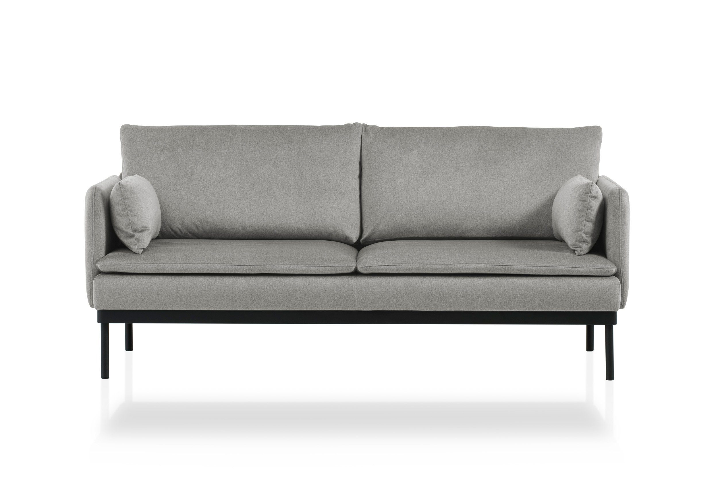 Velours-Stoff, weicher Europe hochwertige skandinavischen Design, besonders Grau im 2-Sitzer Einzelsofa XDREAM Verarbeitung, Made modernen, Montana, in