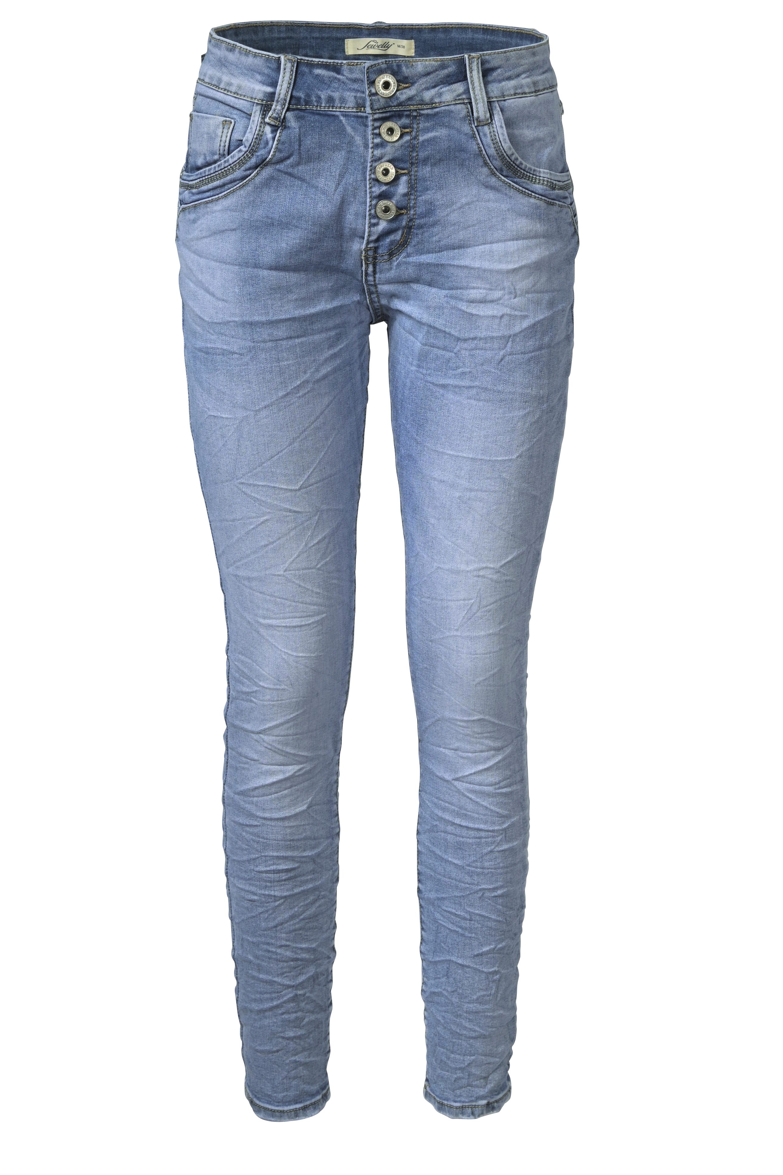 Jewelly Regular-fit-Jeans Stretch Jeans Five-Pocket im günstig online kaufen