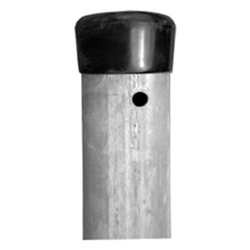 PROREGAL® Gartenzaun Maschendrahtzaun, Zaunpfosten, mit Kappe, Rund