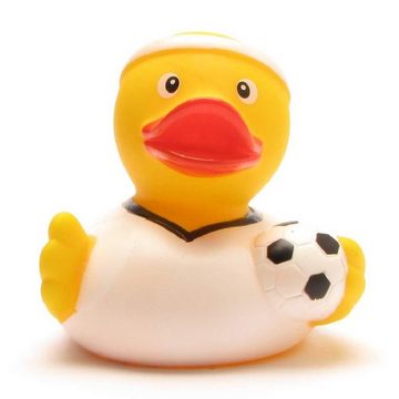 Duckshop Badespielzeug Badeente - Fußballer weißes Trikot - Quietscheente