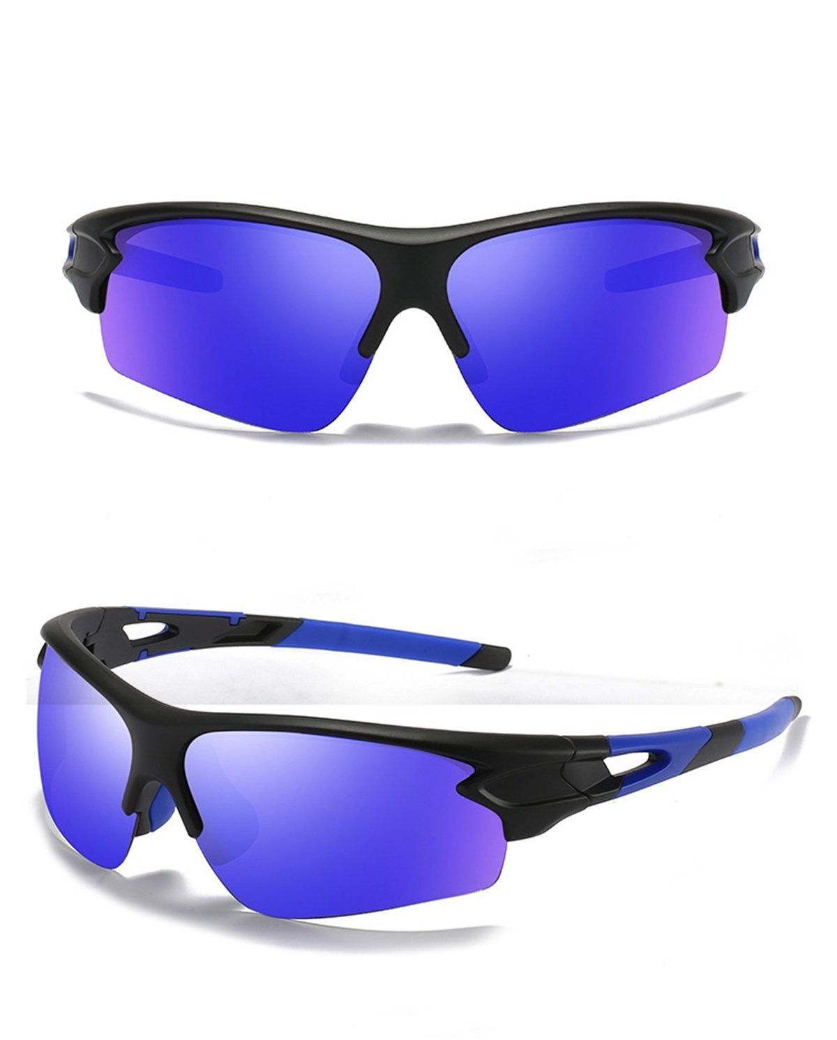 Die Sterne Motorradbrille Selbstverändernde Radsport-Sonnenbrille für Damen und Herren Lila