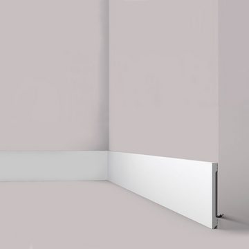 NOËL & MARQUET by nmc Sockelleiste FD20S Polystyrol 200 x 18 x 2000 mm Weiß Fußleiste Fußbodenleiste