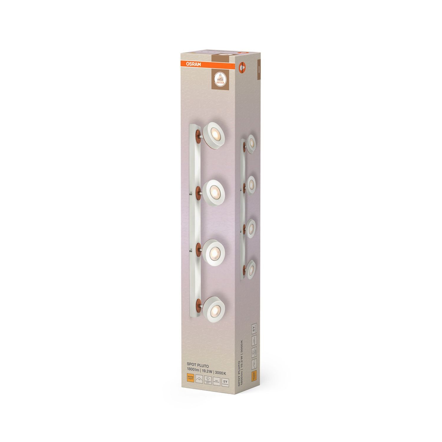 Licht-Erlebnisse Deckenstrahler ELUNIS, LED fest integriert, Warmweiß, LED verstellbar länglich 3000 K 1250 lm Modern