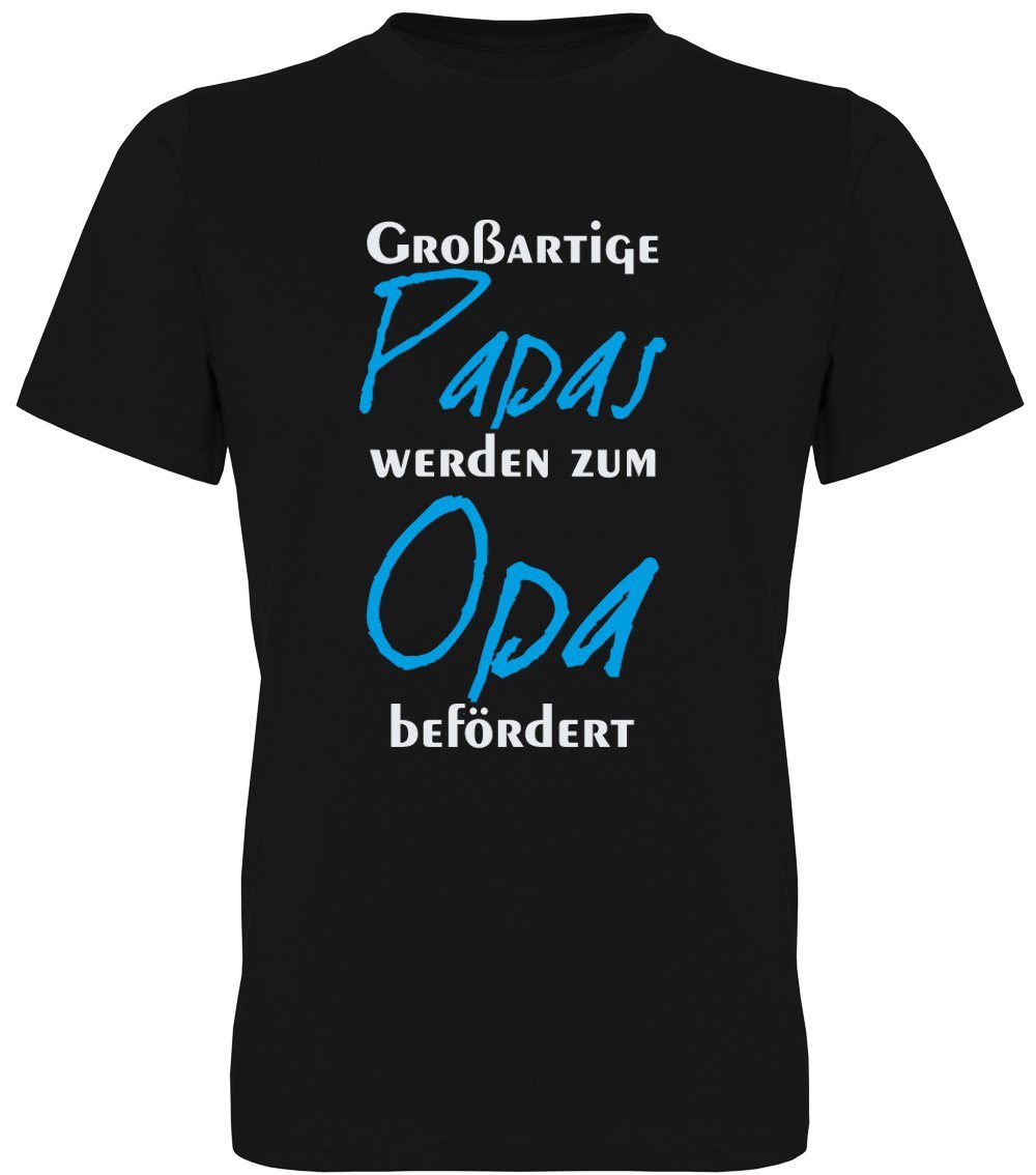 G-graphics T-Shirt Großartige Papas werden zum Opa befördert Herren T-Shirt mit Spruch / Frontprint / Motiv für tolle Opas